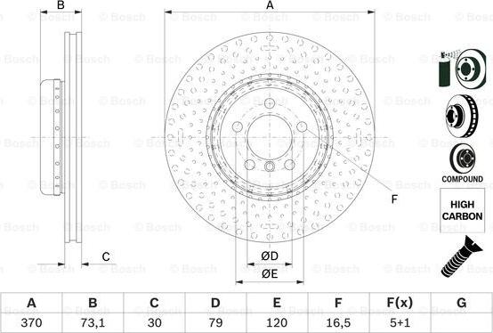 BOSCH 0 986 479 E21 - Discofreno www.autoricambit.com