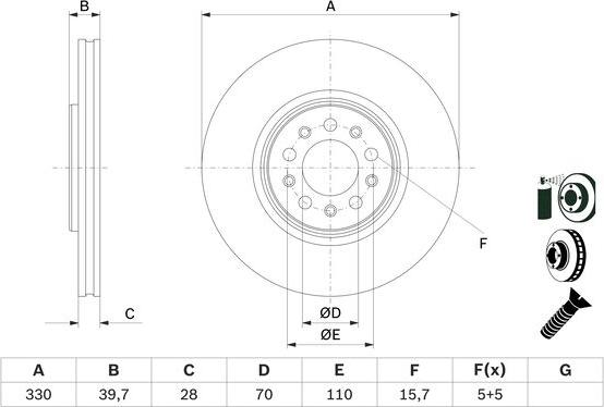 BOSCH 0 986 479 F66 - Discofreno www.autoricambit.com