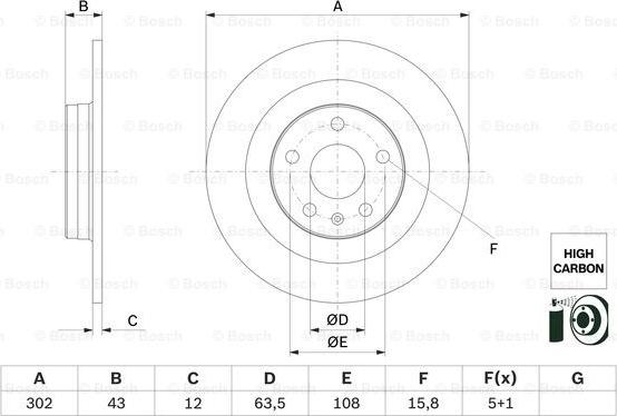 BOSCH 0 986 479 F31 - Discofreno www.autoricambit.com