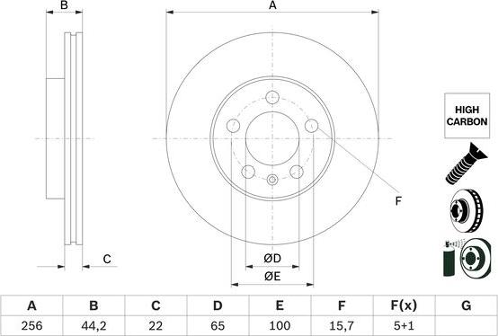 BOSCH 0 986 479 F32 - Discofreno www.autoricambit.com