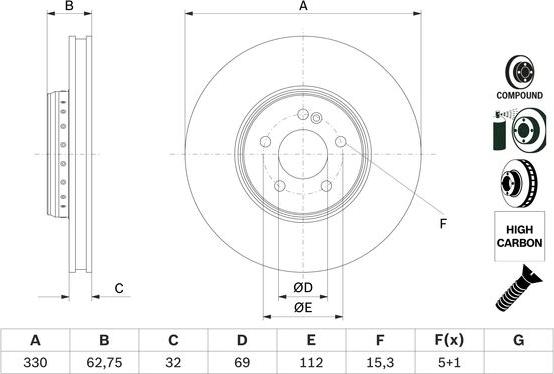 BOSCH 0 986 479 G43 - Discofreno www.autoricambit.com