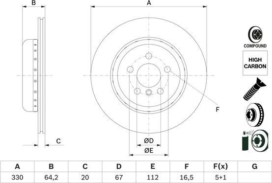 BOSCH 0 986 479 G14 - Discofreno www.autoricambit.com