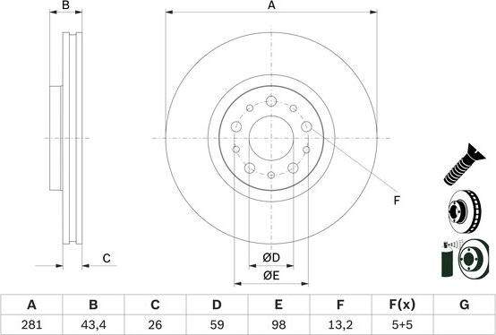 BOSCH 0 986 479 G82 - Discofreno www.autoricambit.com