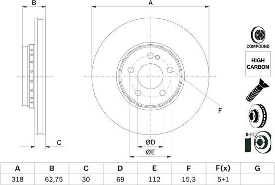 BOSCH 0 986 479 G34 - Discofreno www.autoricambit.com