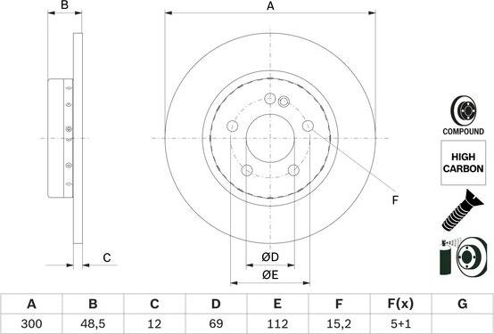 BOSCH 0 986 479 H49 - Discofreno www.autoricambit.com