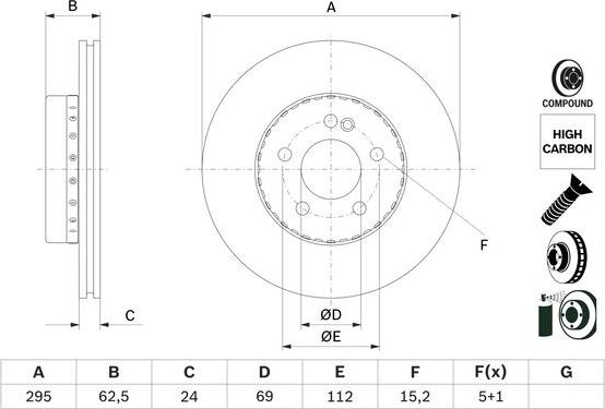 BOSCH 0 986 479 H45 - Discofreno www.autoricambit.com