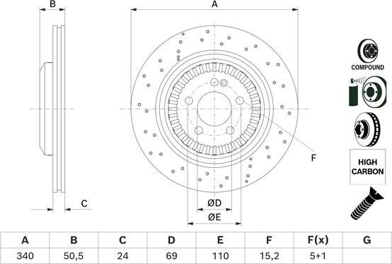 BOSCH 0 986 479 H40 - Discofreno www.autoricambit.com