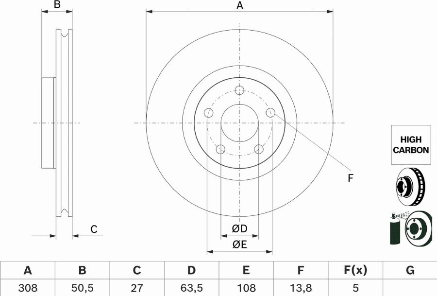 BOSCH 0 986 479 H51 - Discofreno www.autoricambit.com