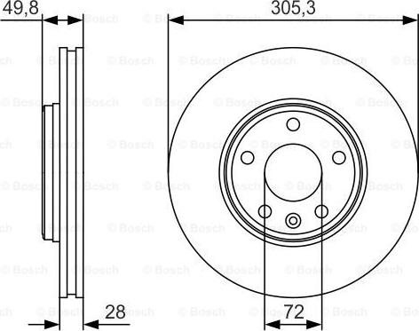 BOSCH 0 986 479 R93 - Discofreno www.autoricambit.com