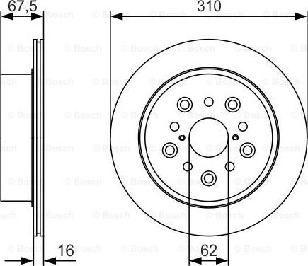 BOSCH 0 986 479 R25 - Discofreno www.autoricambit.com