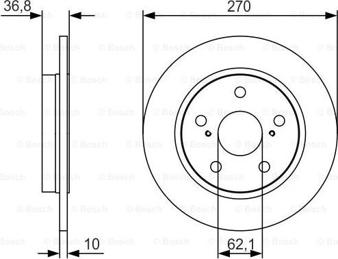 BOSCH 0 986 479 S64 - Discofreno www.autoricambit.com