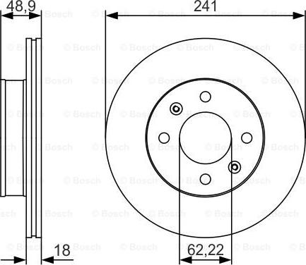 BOSCH 0 986 479 S04 - Discofreno www.autoricambit.com