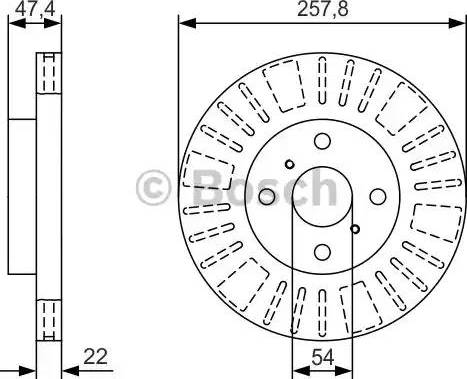 BOSCH 0 986 479 T98 - Discofreno www.autoricambit.com