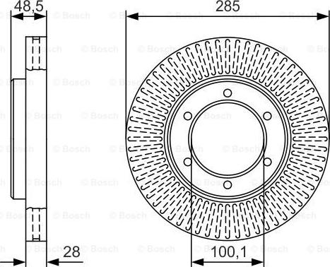 BOSCH 0 986 479 T45 - Discofreno www.autoricambit.com