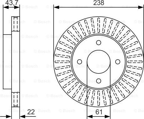 BOSCH 0 986 479 T42 - Discofreno www.autoricambit.com