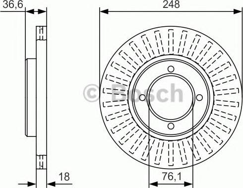 BOSCH 0 986 479 T64 - Discofreno www.autoricambit.com