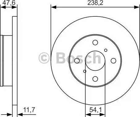 BOSCH 0 986 479 T68 - Discofreno www.autoricambit.com