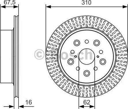 BOSCH 0 986 479 T03 - Discofreno www.autoricambit.com