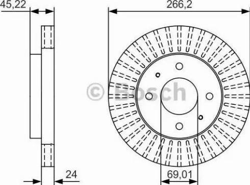 BOSCH 0 986 479 T75 - Discofreno www.autoricambit.com