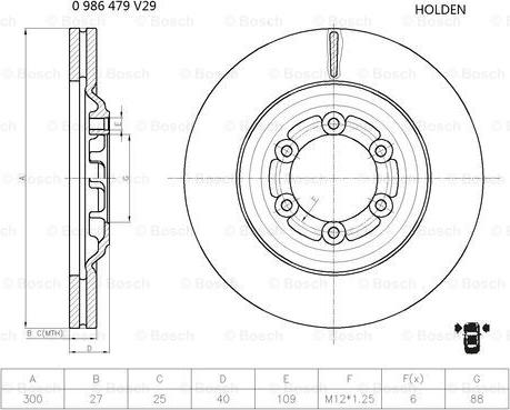 BOSCH 0 986 479 V29 - Discofreno www.autoricambit.com