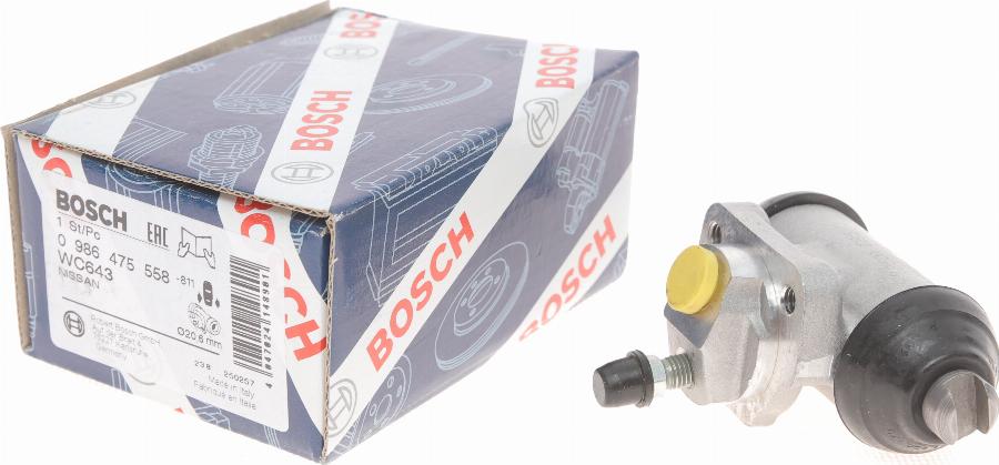 BOSCH 0 986 475 558 - Cilindretto freno www.autoricambit.com