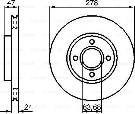 BOSCH 0 986 478 427 - Discofreno www.autoricambit.com