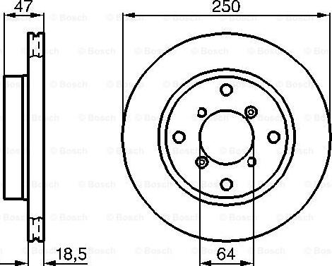 BOSCH 0 986 478 540 - Discofreno www.autoricambit.com