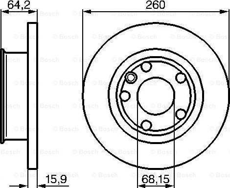 BOSCH 0 986 478 547 - Discofreno www.autoricambit.com