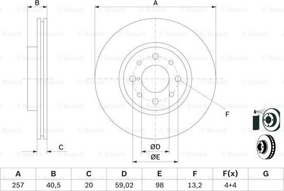 BOSCH 0 986 478 515 - Discofreno www.autoricambit.com