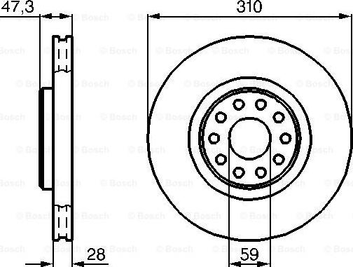 BOSCH 0 986 478 669 - Discofreno www.autoricambit.com