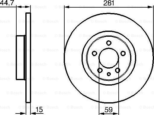 BOSCH 0 986 478 668 - Discofreno www.autoricambit.com