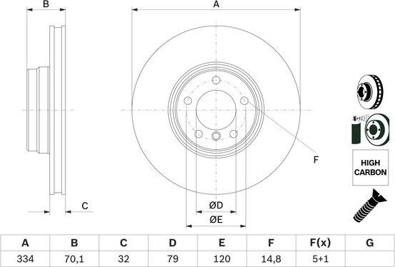 BOSCH 0 986 478 623 - Discofreno www.autoricambit.com