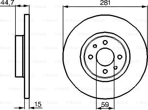 BOSCH 0 986 478 677 - Discofreno www.autoricambit.com