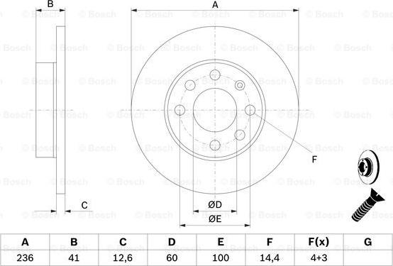 BOSCH 0 986 478 081 - Discofreno www.autoricambit.com