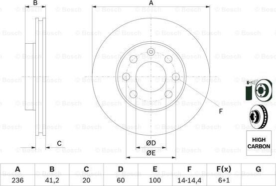 BOSCH 0 986 478 192 - Discofreno www.autoricambit.com