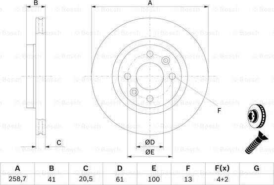 BOSCH 0 986 479 B21 - Discofreno www.autoricambit.com