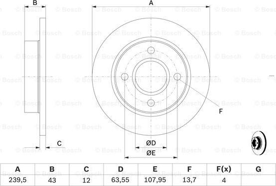 BOSCH 0 986 478 856 - Discofreno www.autoricambit.com