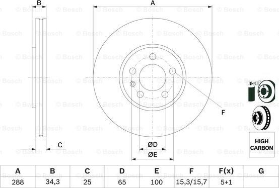 BOSCH 0 986 478 867 - Discofreno www.autoricambit.com