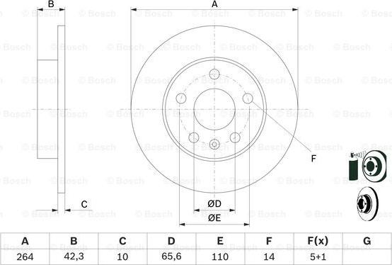 BOSCH 0 986 478 884 - Discofreno www.autoricambit.com