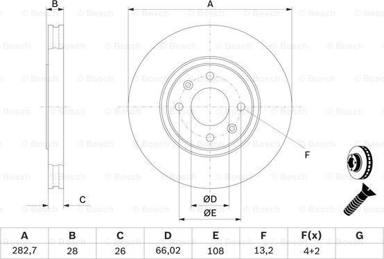 BOSCH 0 986 478 831 - Discofreno www.autoricambit.com