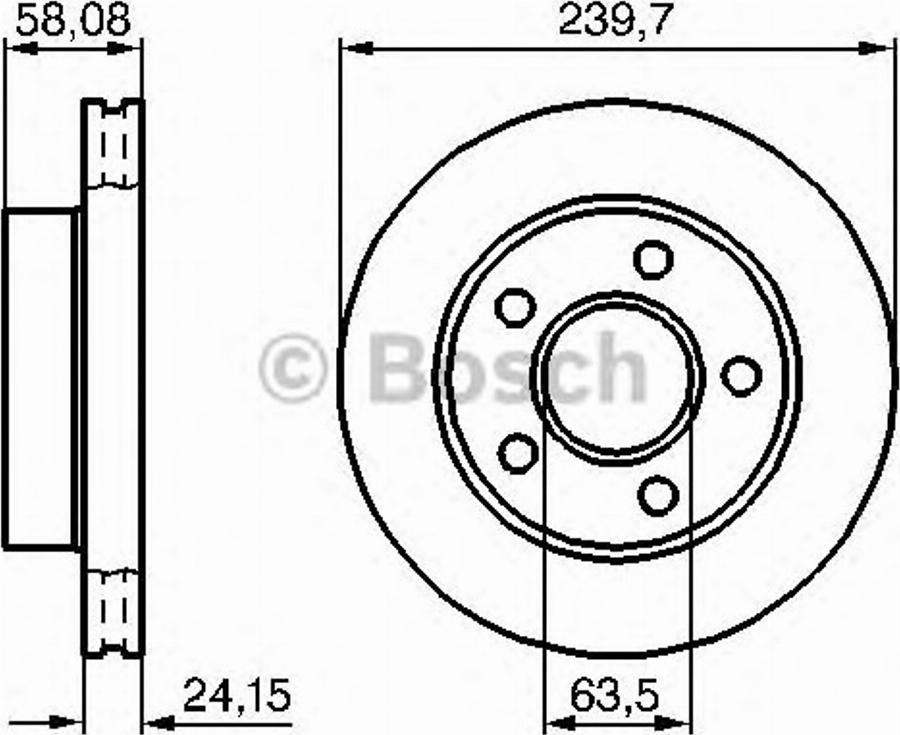 BOSCH 0 986 478 828 - Discofreno www.autoricambit.com