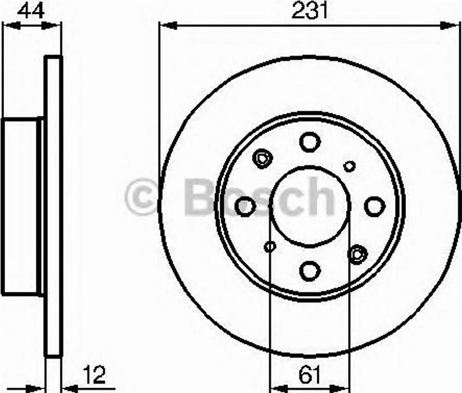 BOSCH 0986478239 - Discofreno www.autoricambit.com