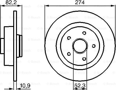 BOSCH 0 986 478 744 - Discofreno www.autoricambit.com