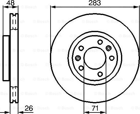 BOSCH 0 986 478 732 - Discofreno www.autoricambit.com