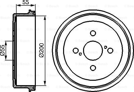 BOSCH 0 986 477 090 - Tamburo freno www.autoricambit.com