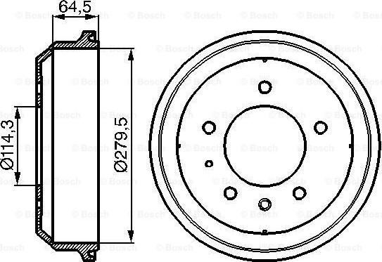 BOSCH 0 986 477 093 - Tamburo freno www.autoricambit.com