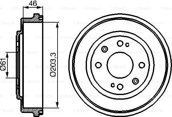 BOSCH 0 986 477 059 - Tamburo freno www.autoricambit.com