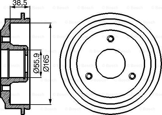 BOSCH 0 986 477 066 - Tamburo freno www.autoricambit.com