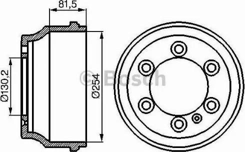 BOSCH 0 986 477 085 - Tamburo freno www.autoricambit.com