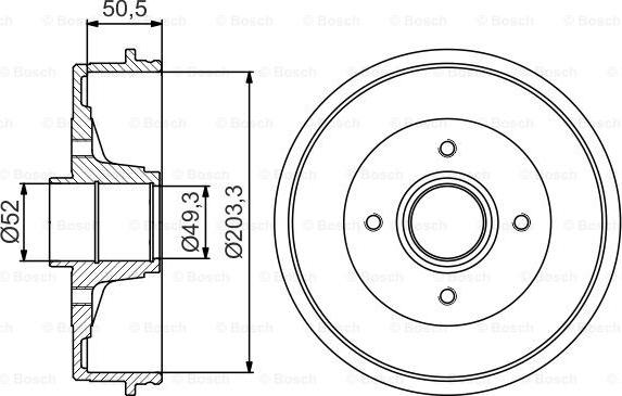 BOSCH 0 986 477 197 - Tamburo freno www.autoricambit.com